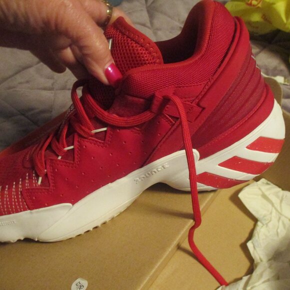 new adidas don  issue 2 sz 10 red  basketball shoe sneakers - Picture 4 of 4